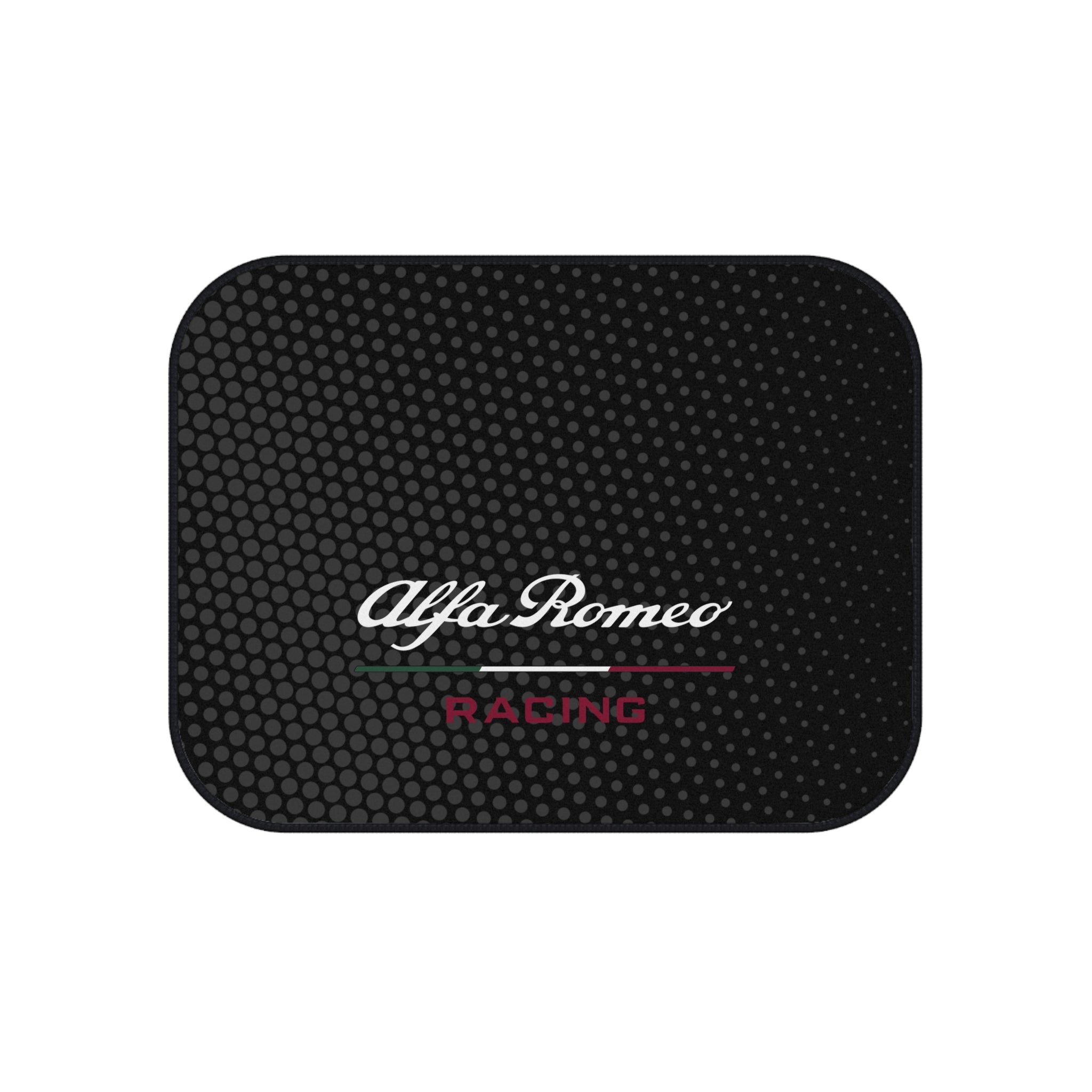 Alfa Romeo Racing Style Car Floor Mats Set of 4 Black Universal Sport Auto Mats