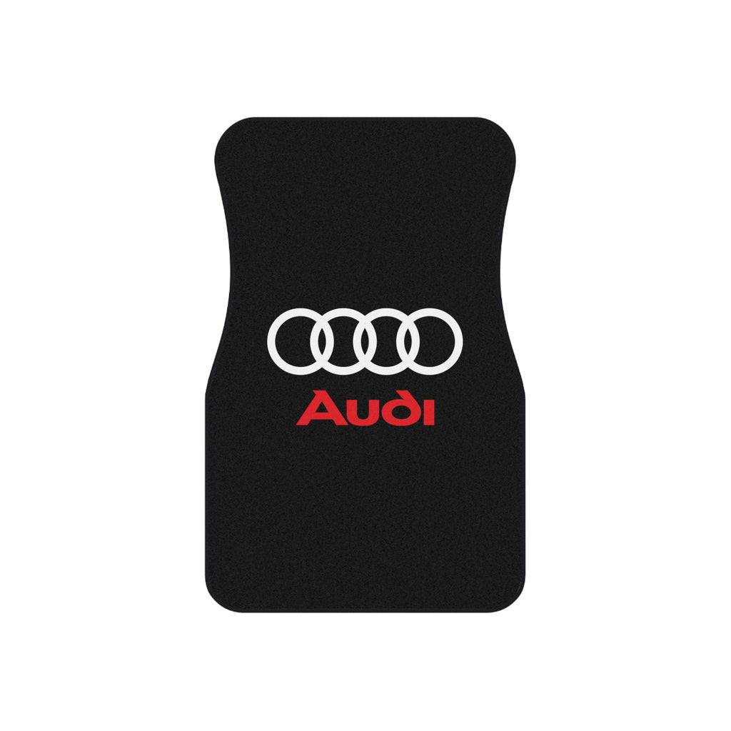 Audi Style Car Floor Mats Set of 4 Black Universal Auto Mats
