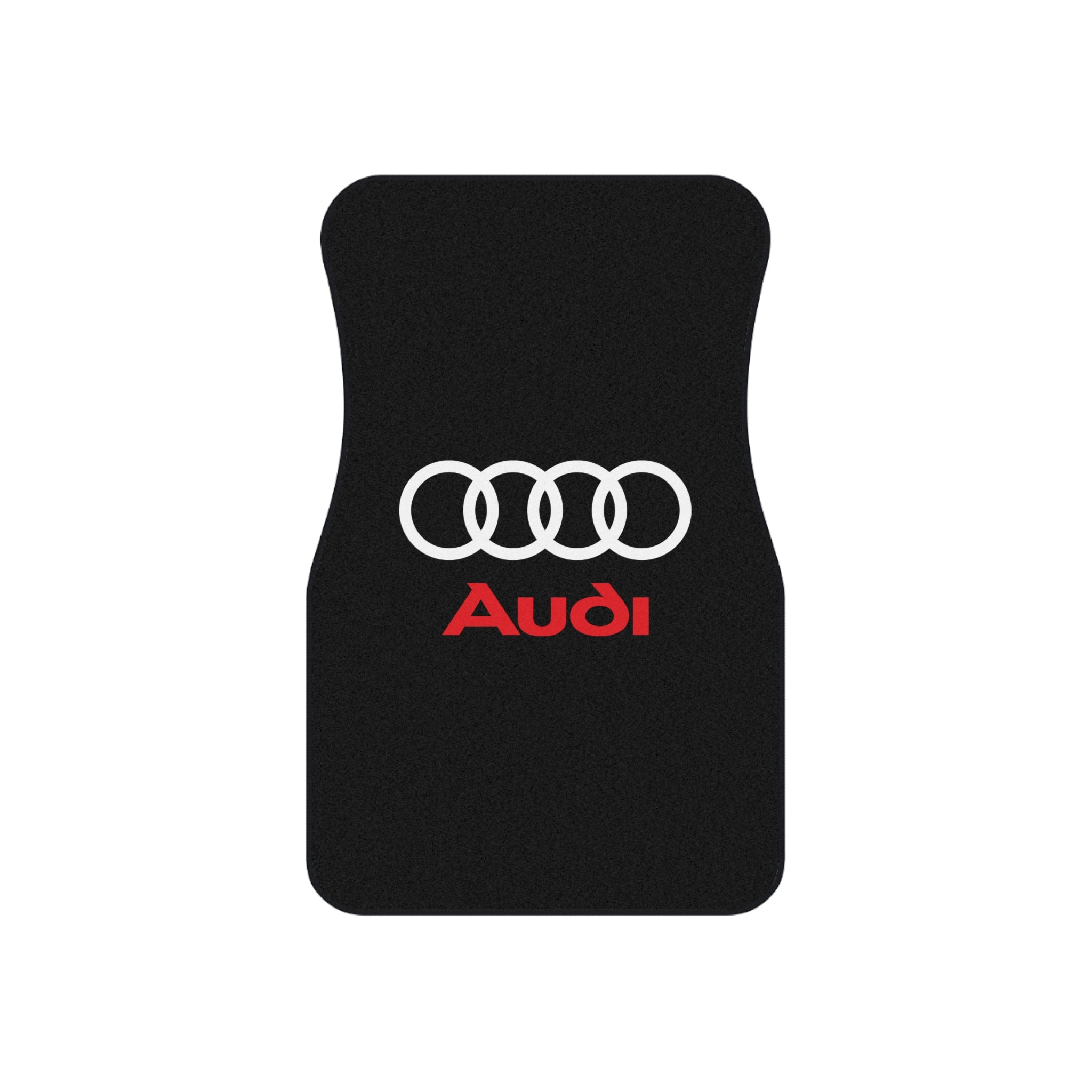 Audi Style Car Floor Mats Set of 4 Black Universal Auto Mats