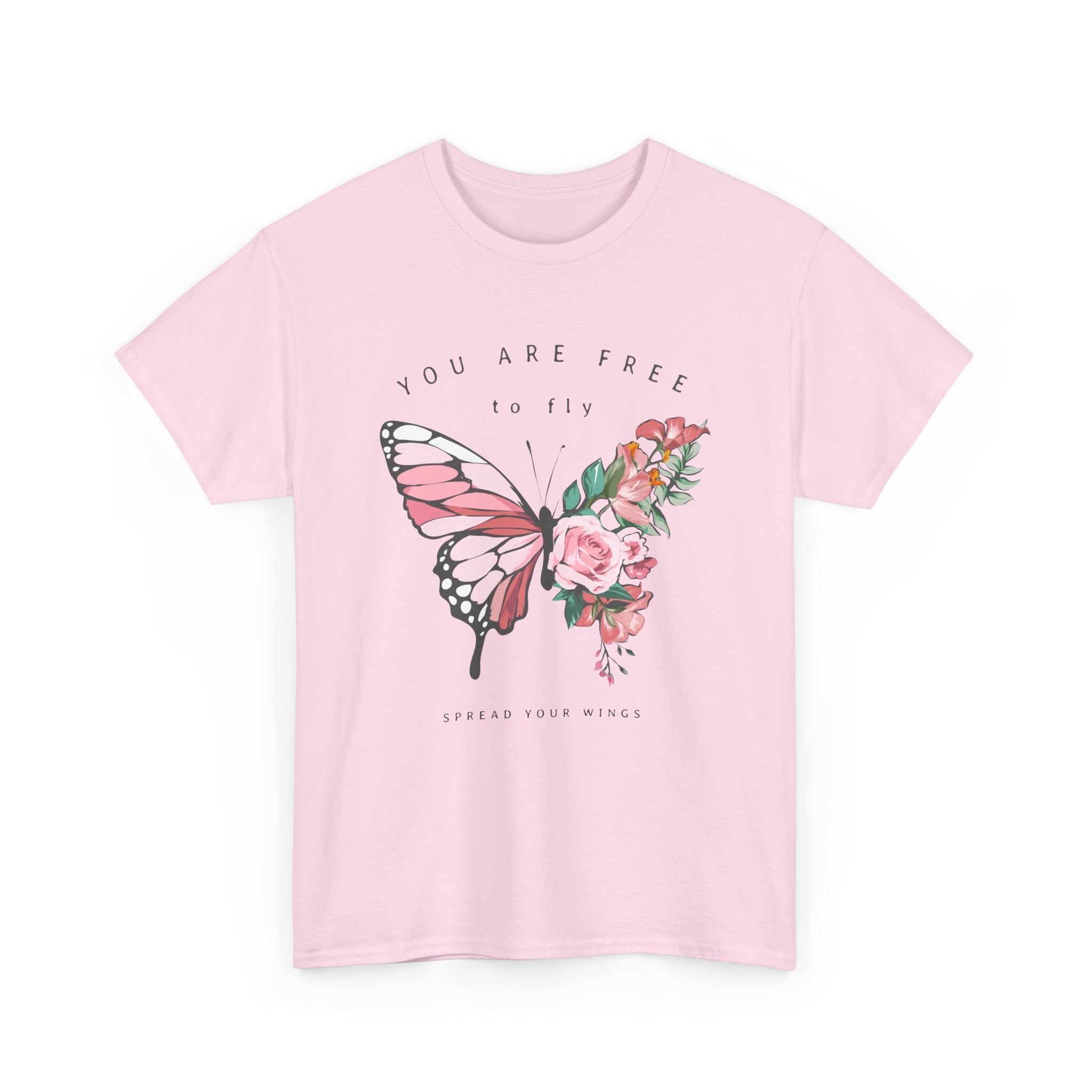Butterfly Floral Inspirational T-Shirt