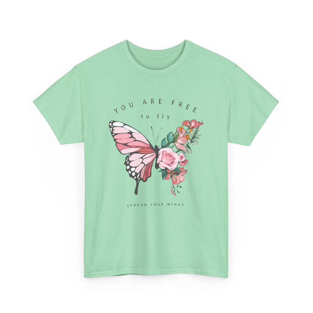 Butterfly Floral Inspirational T-Shirt