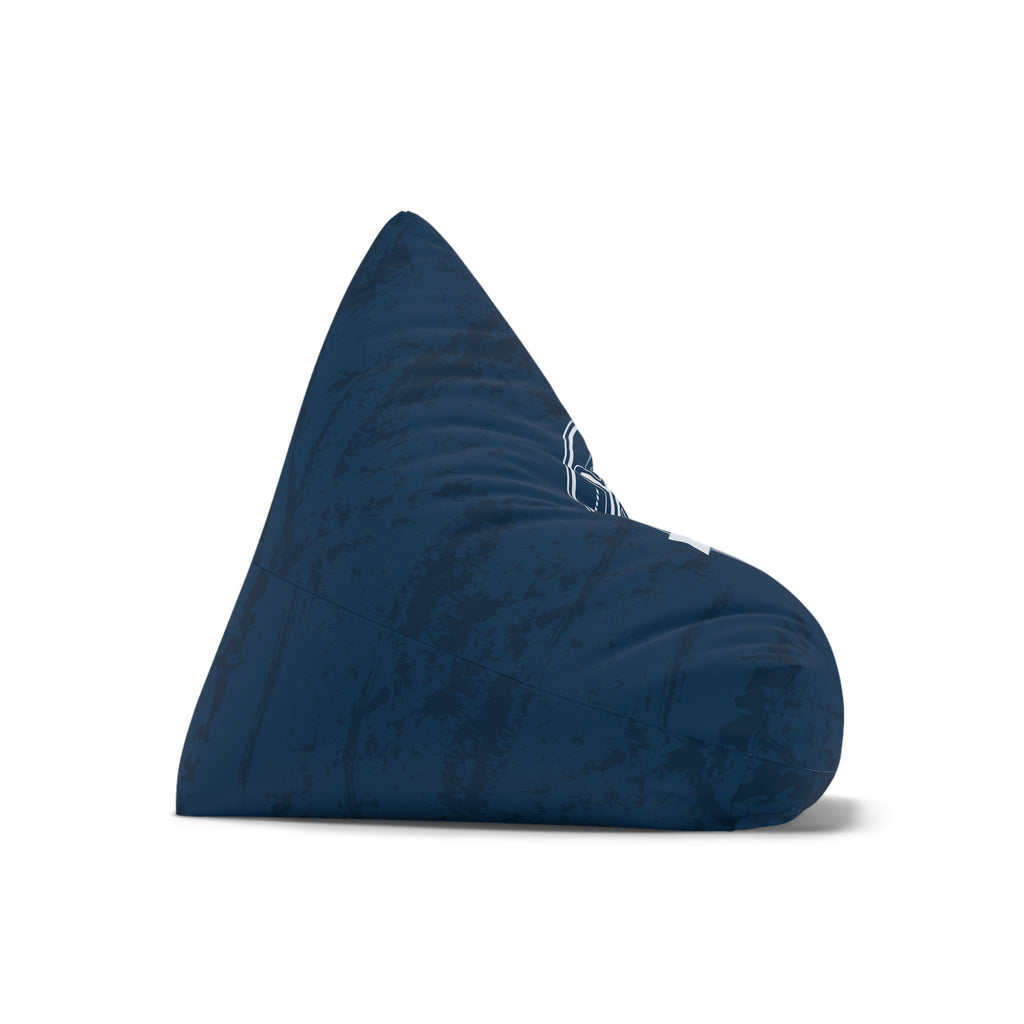 Nautical Compass Bean Bag Chair Cover | Navy Coastal Bean Bag Cover | Beach House Home Decor