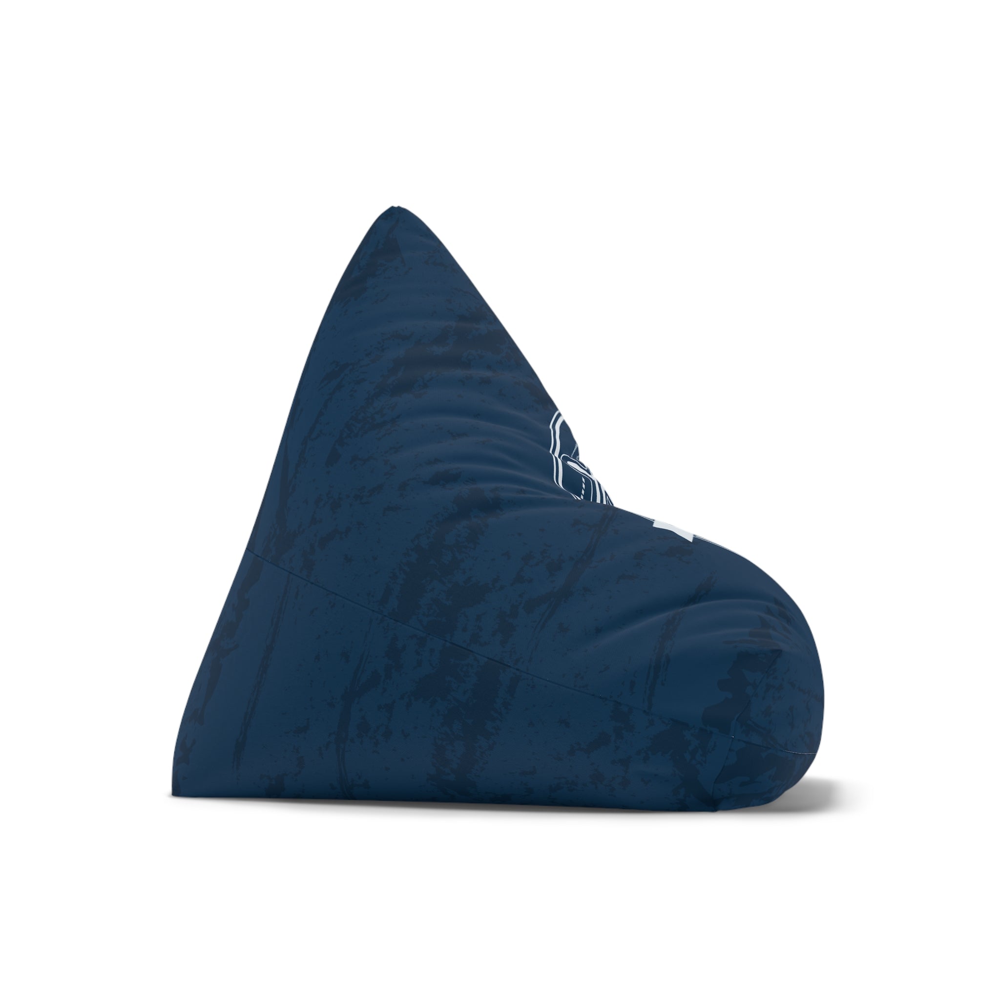 Nautical Compass Bean Bag Chair Cover | Navy Coastal Bean Bag Cover | Beach House Home Decor