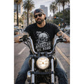 American Biker T Shirt Pride of American Road Motorcycle Tee Vintage Rider Shirt Gift for Bikers