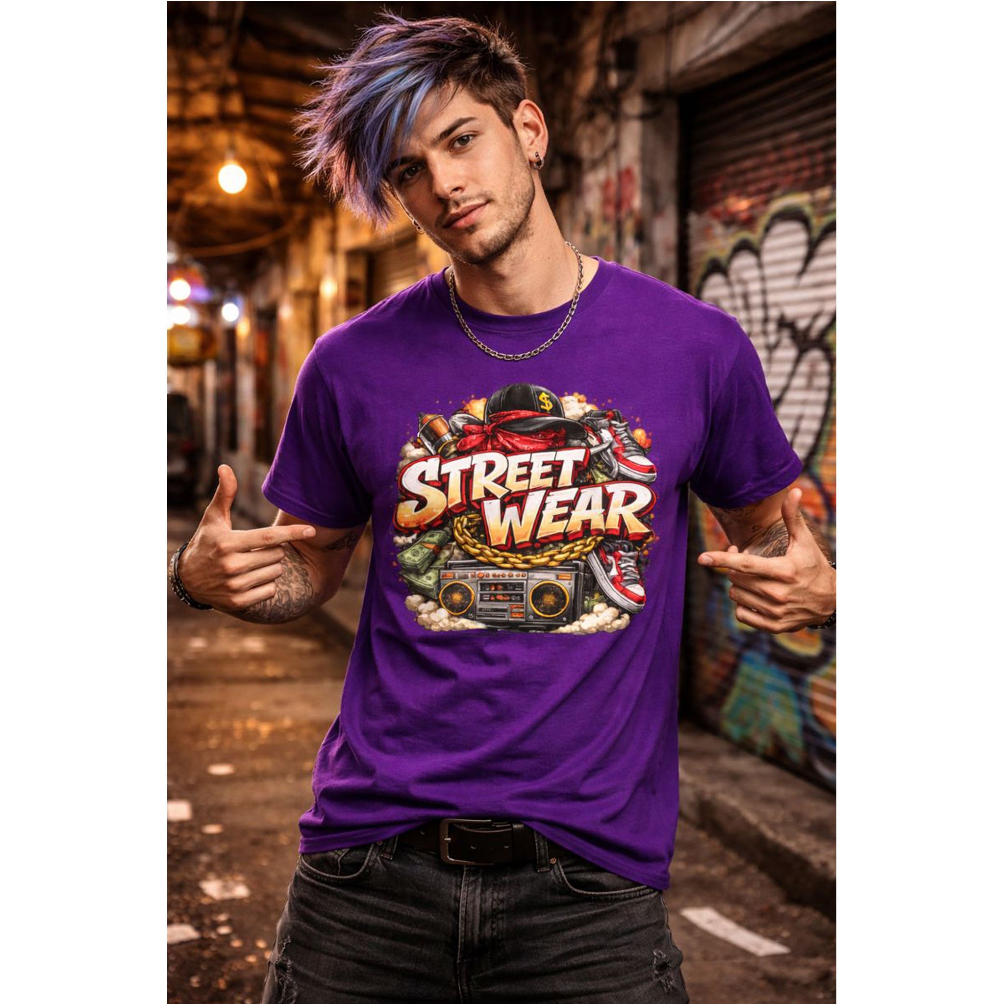 Streetwear Graphic T Shirt Urban Style Tee Hip Hop Street Fashion Shirt Cool Street Wear Gift for Men