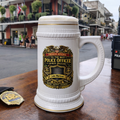Personalized New Orleans Police Officer Beer Stein 22oz - Custom Name Cop Mug, Law Enforcement Gift for Him