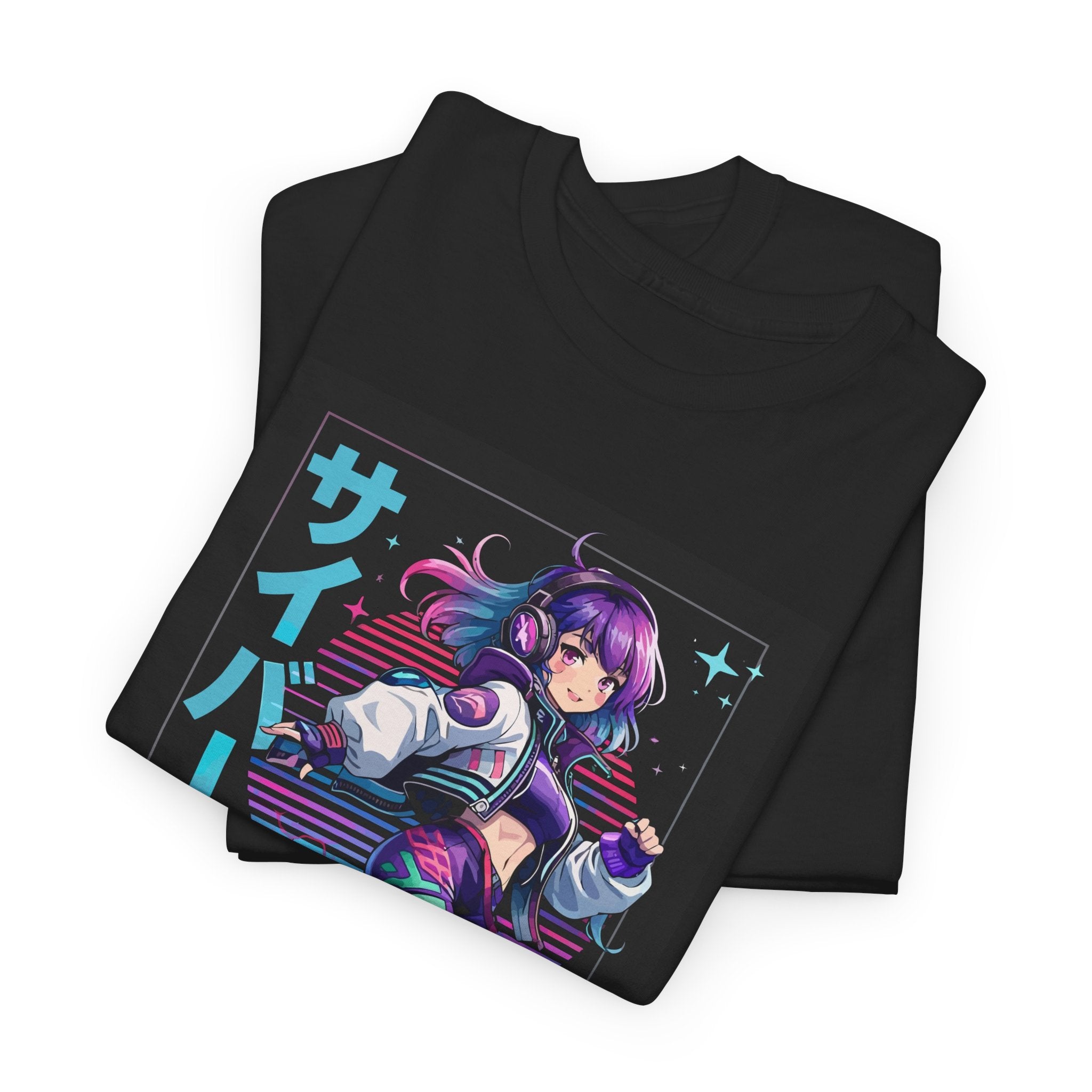 Cyberpunk Anime Girl Future Mode Graphic T-Shirt