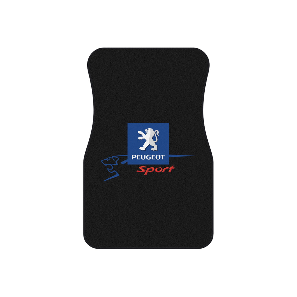 Peugeot Sport Style Car Floor Mats Set of 4 Black Universal Auto Mats
