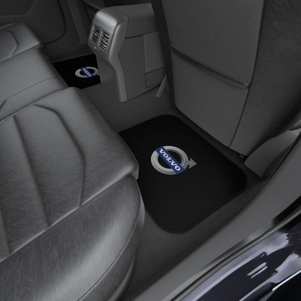 Volvo Style Car Floor Mats Set of 4 Black Auto Mats Universal Fit