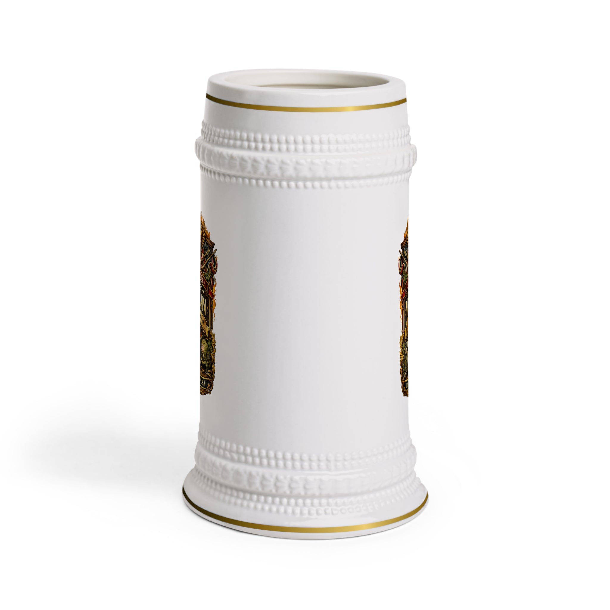 Personalized Veteran Beer Stein 22oz - Custom Name Military Mug, Honor & Service Gift for Veteran, Loyalty Courage Beer Mug