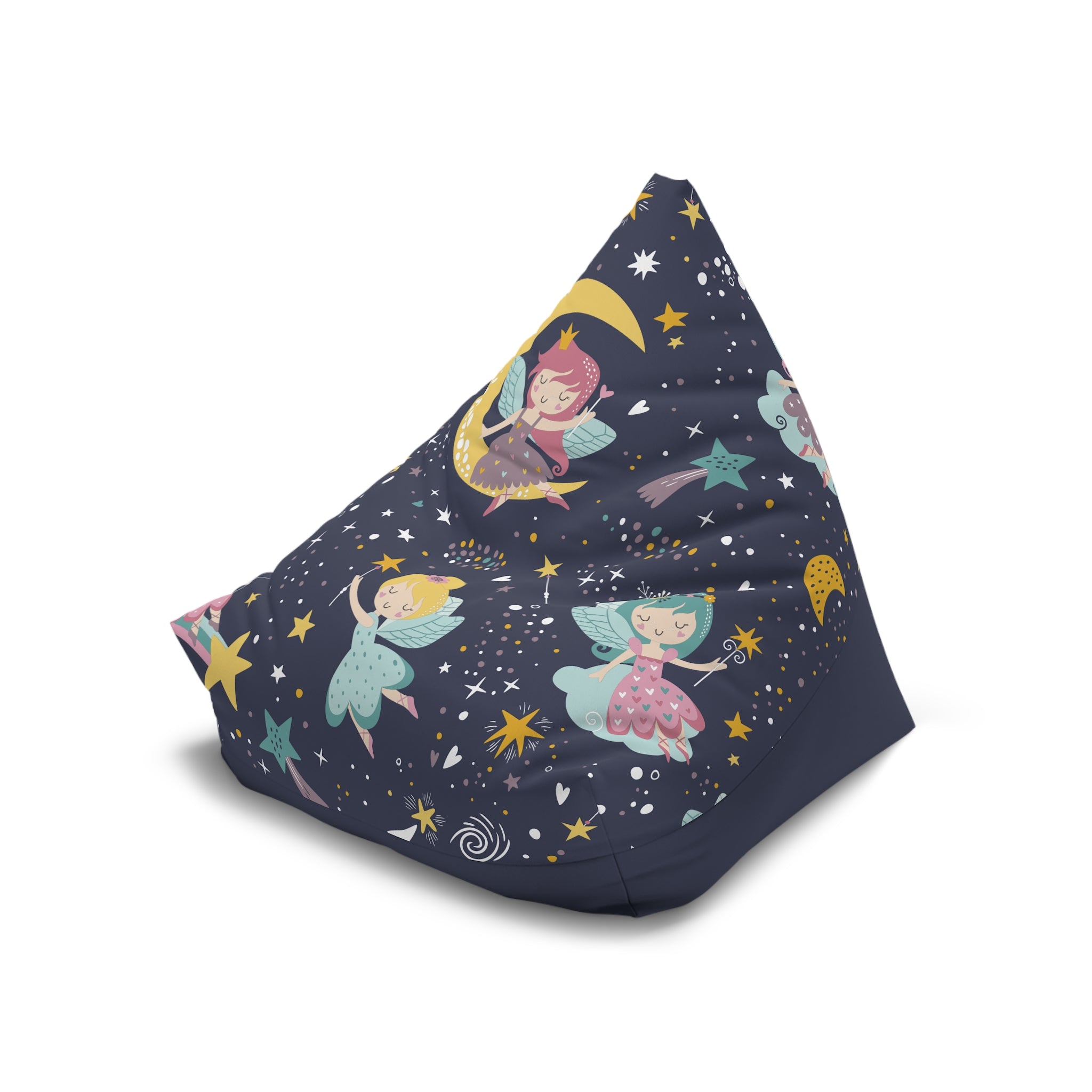 Sleeping Fairies Bean Bag Chair Cover | Night Sky Stars, Kids Room
