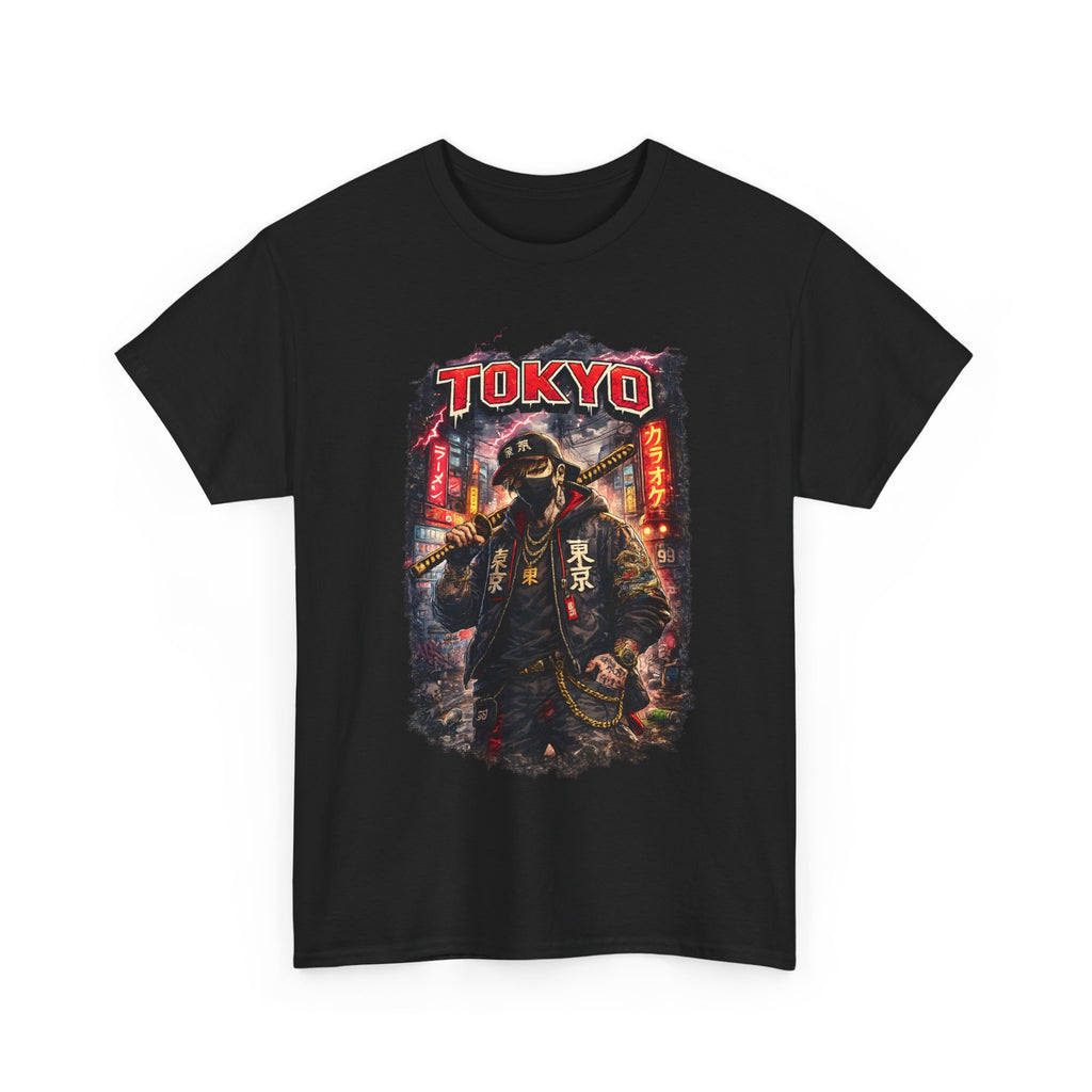 Tokyo Streetwear T Shirt, Japanese Urban Graphic Tee, Cyberpunk Style Unisex Shirt
