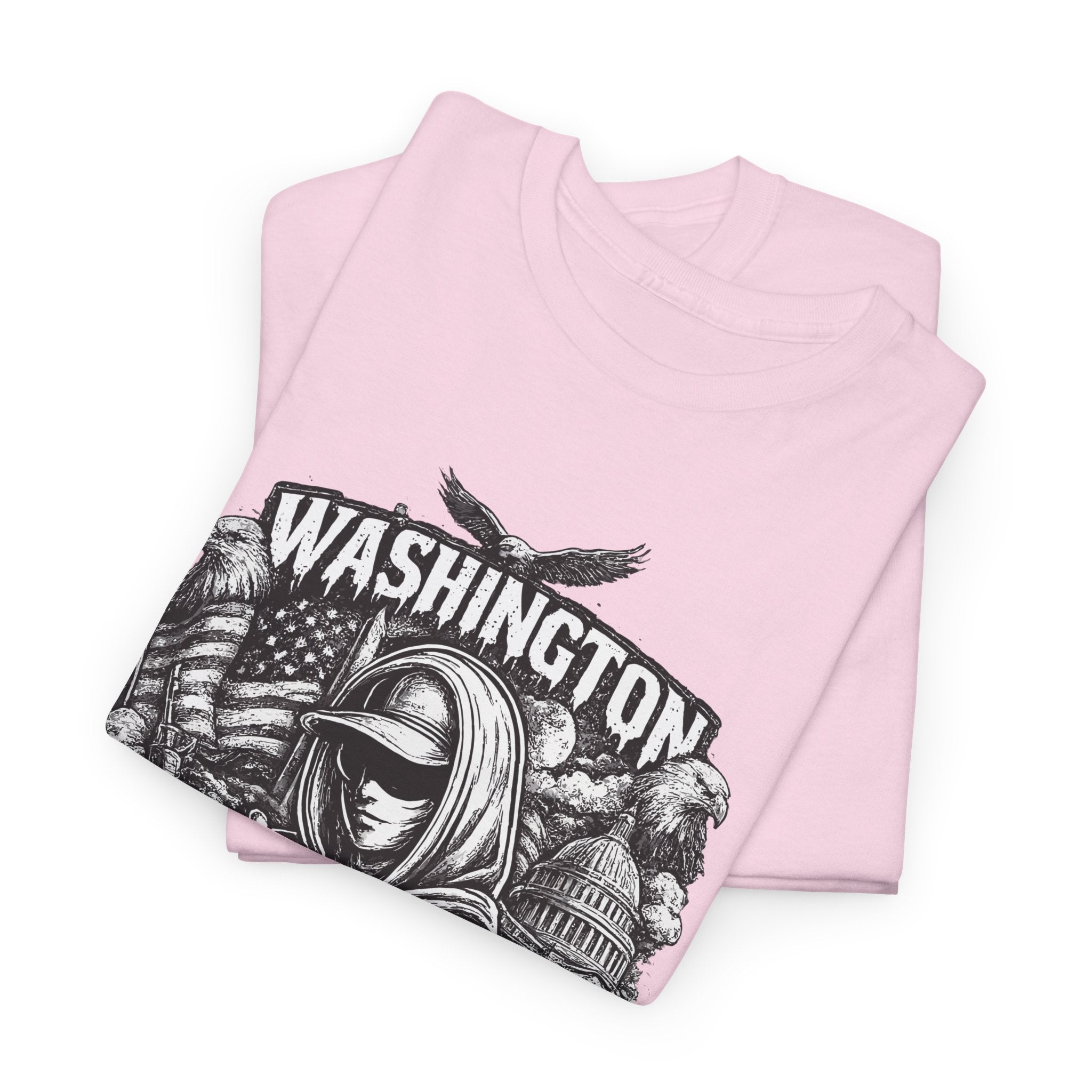 Washington DC T Shirt Streetwear Graphic Tee, Urban City Shirt Black, Dark Street Style Unisex Gift