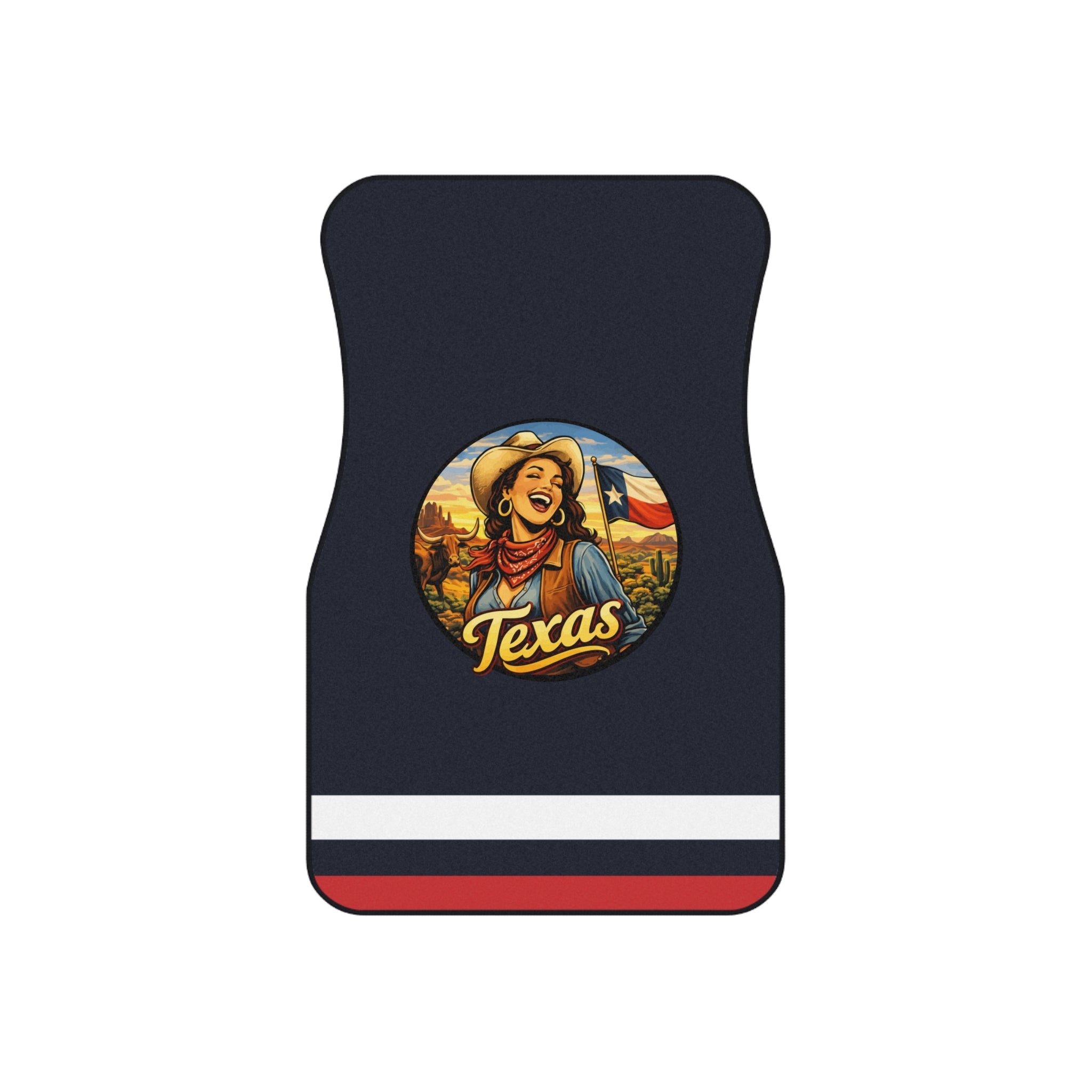 Texas Vintage Cowgirl Car Mats (Set of 4)