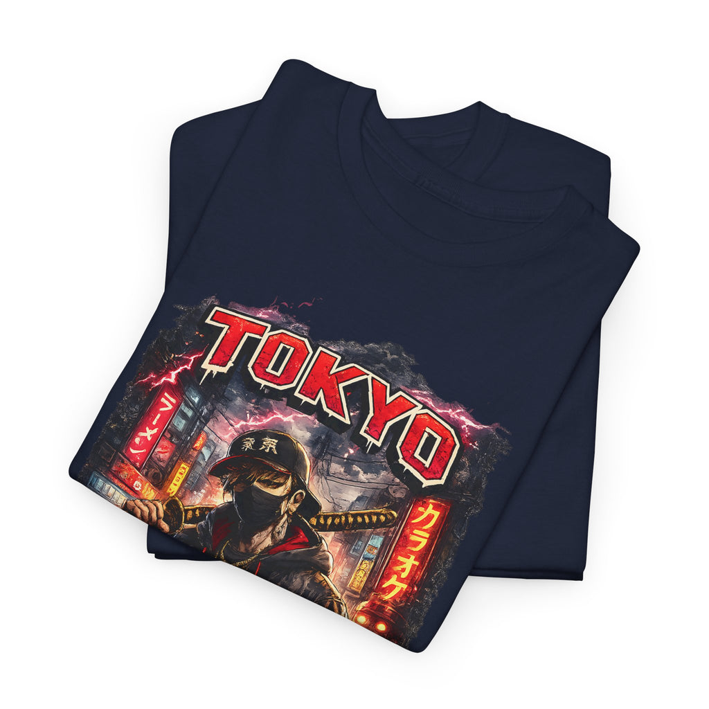 Tokyo Streetwear T Shirt, Japanese Urban Graphic Tee, Cyberpunk Style Unisex Shirt