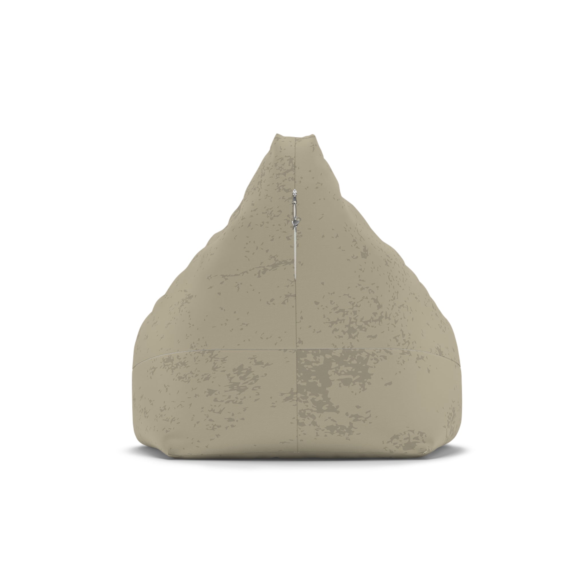 Distressed Tan Bean Bag Chair Cover | Neutral Rustic Home Decor
