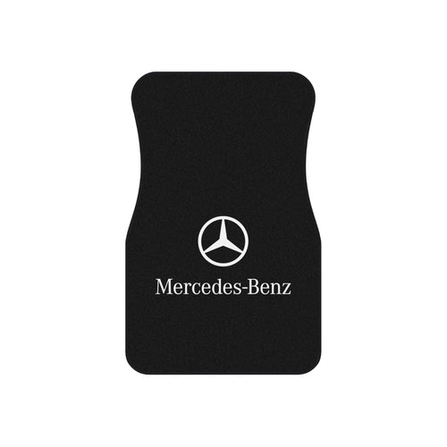 4 Piece Car Floor Mats Set Compatible with Mercedes Benz Logo Black Auto Interior Accessories