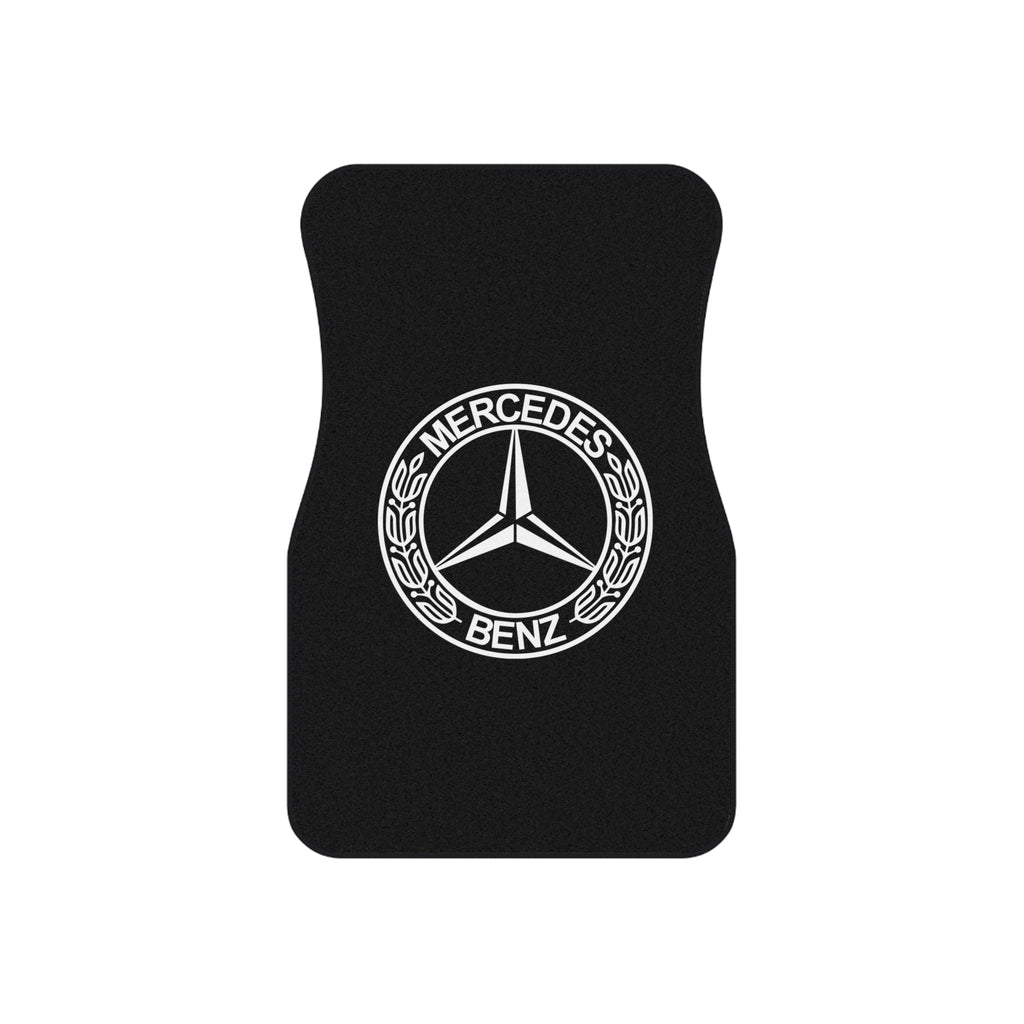 Car Floor Mats Set Compatible with Mercedes Benz Logo Auto Interior Accessories Black Mats