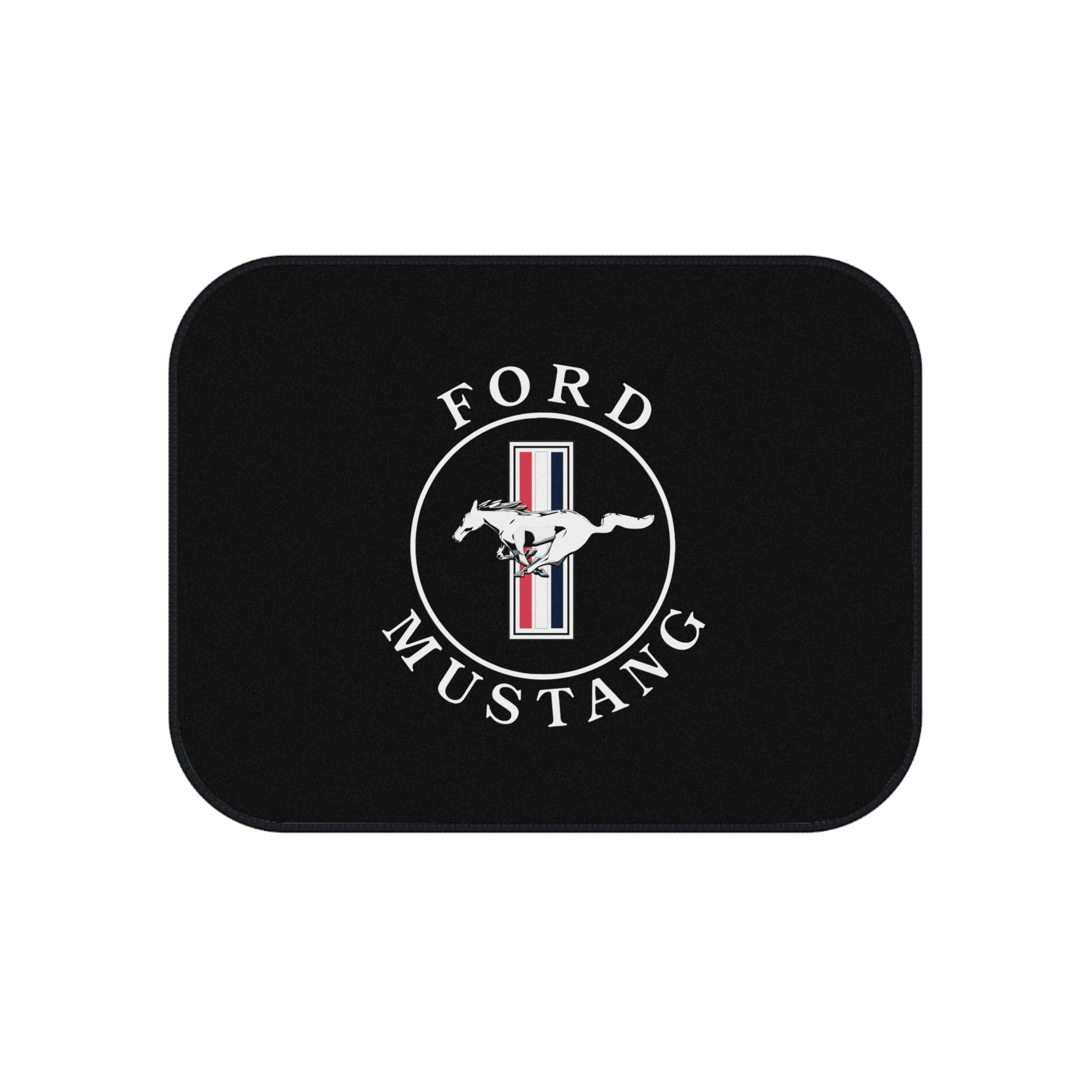 Mustang Style Car Floor Mats Set of 4 Black Universal Auto Mats