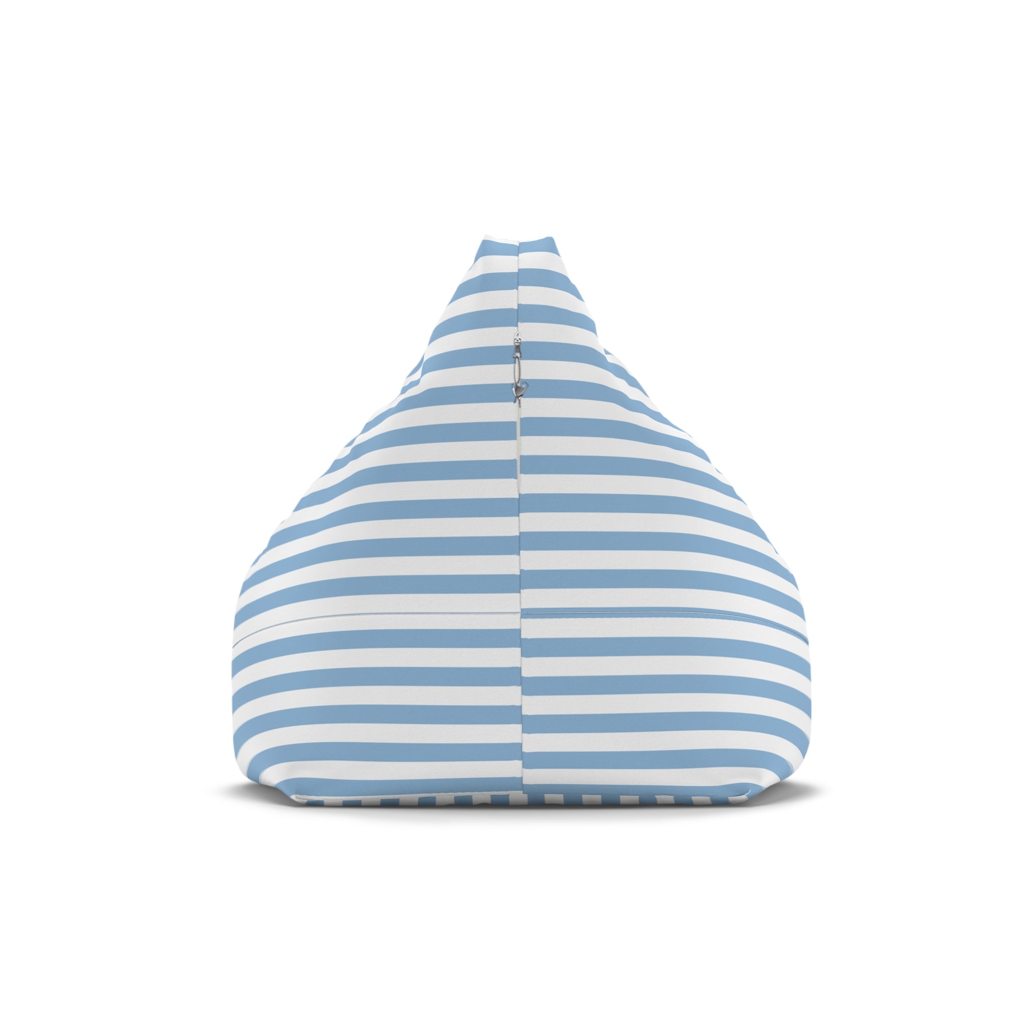 Nautical Stripe Bean Bag Chair Cover | Blue White Anchor Bean Bag Cover | Coastal Home Decor