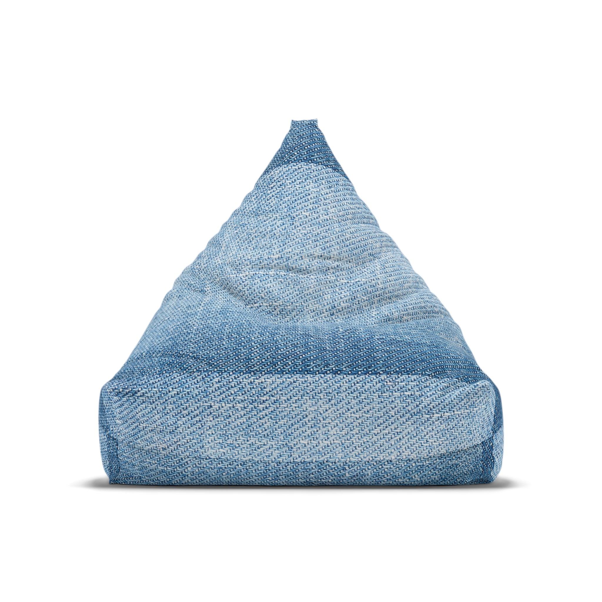 Blue Textured Bean Bag Chair Cover | Modern Bean Bag Cover | Minimalist Home Decor