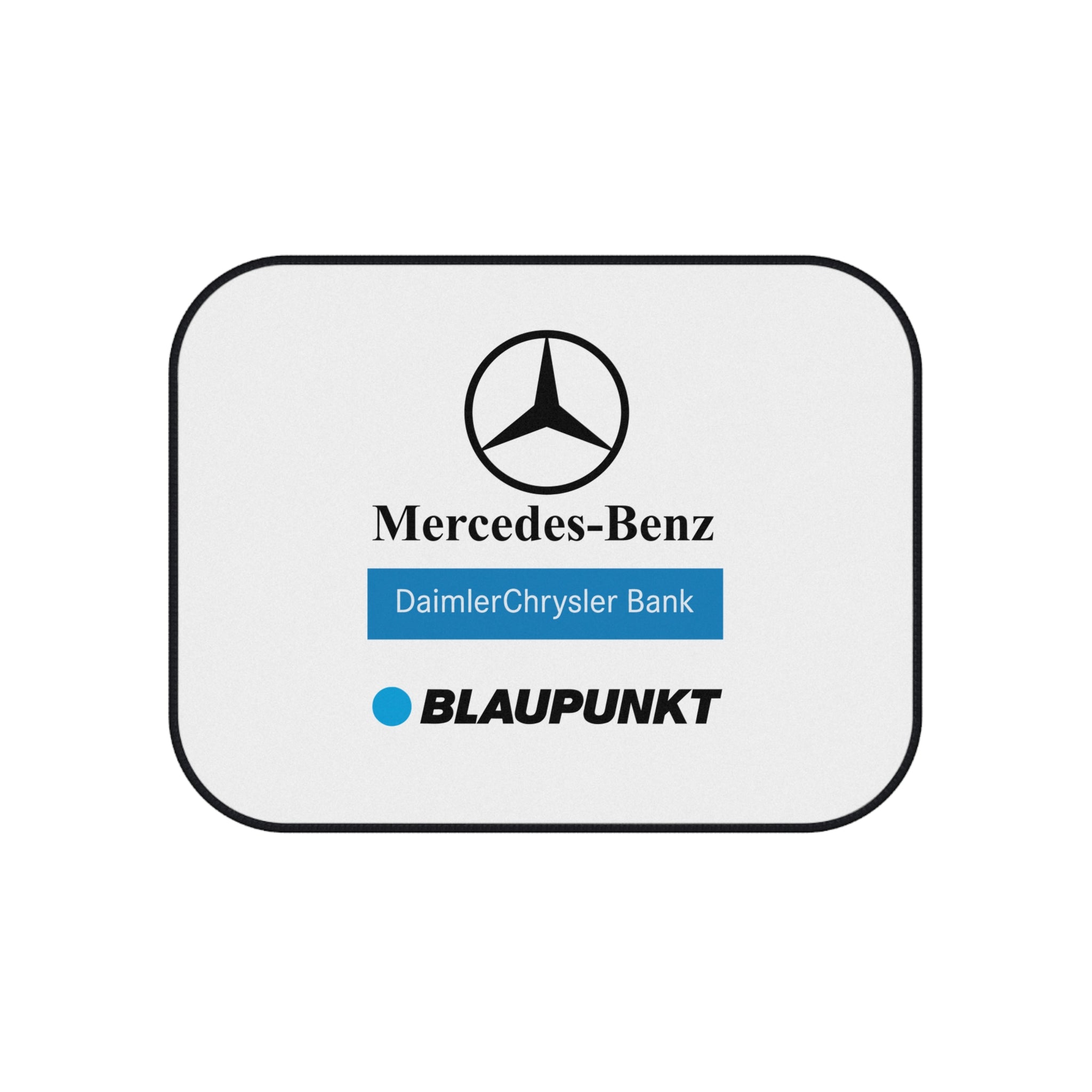 4 Piece Car Floor Mats Set Compatible with Mercedes Benz Logo White Auto Interior Accessories