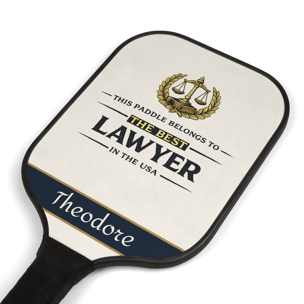 Personalized Lawyer Pickleball Paddle Set | Custom Attorney Gift for Him | Law School Graduation Gift | Best Lawyer Gift Idea