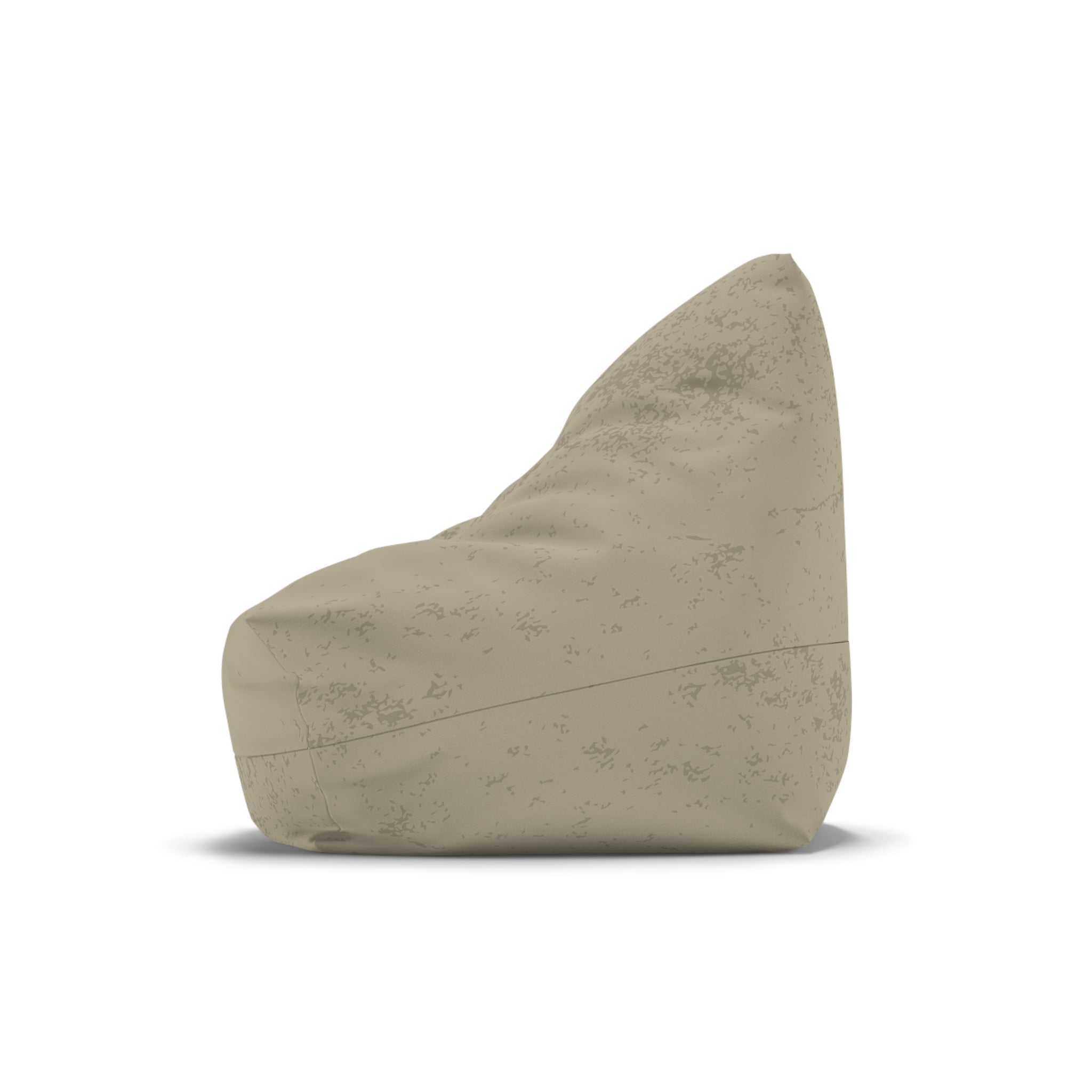 Distressed Tan Bean Bag Chair Cover | Neutral Rustic Home Decor