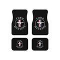 Mustang Style Car Floor Mats Set of 4 Black Universal Auto Mats