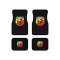4 Piece Universal Abarth Car Floor Mats Set Racing Sport Auto Interior Accessories