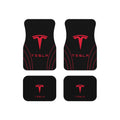 Tesla Logo Car Mats (Set of 4) — Universal Fit All-Weather Floor Liners
