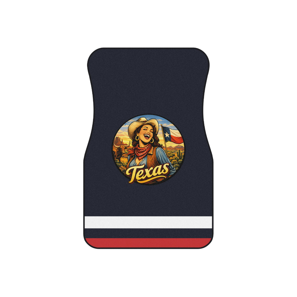 Texas Vintage Cowgirl Car Mats (Set of 4)