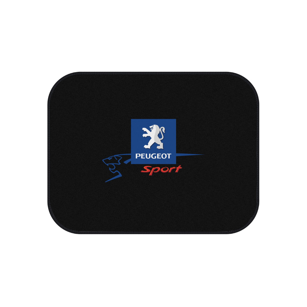Peugeot Sport Style Car Floor Mats Set of 4 Black Universal Auto Mats