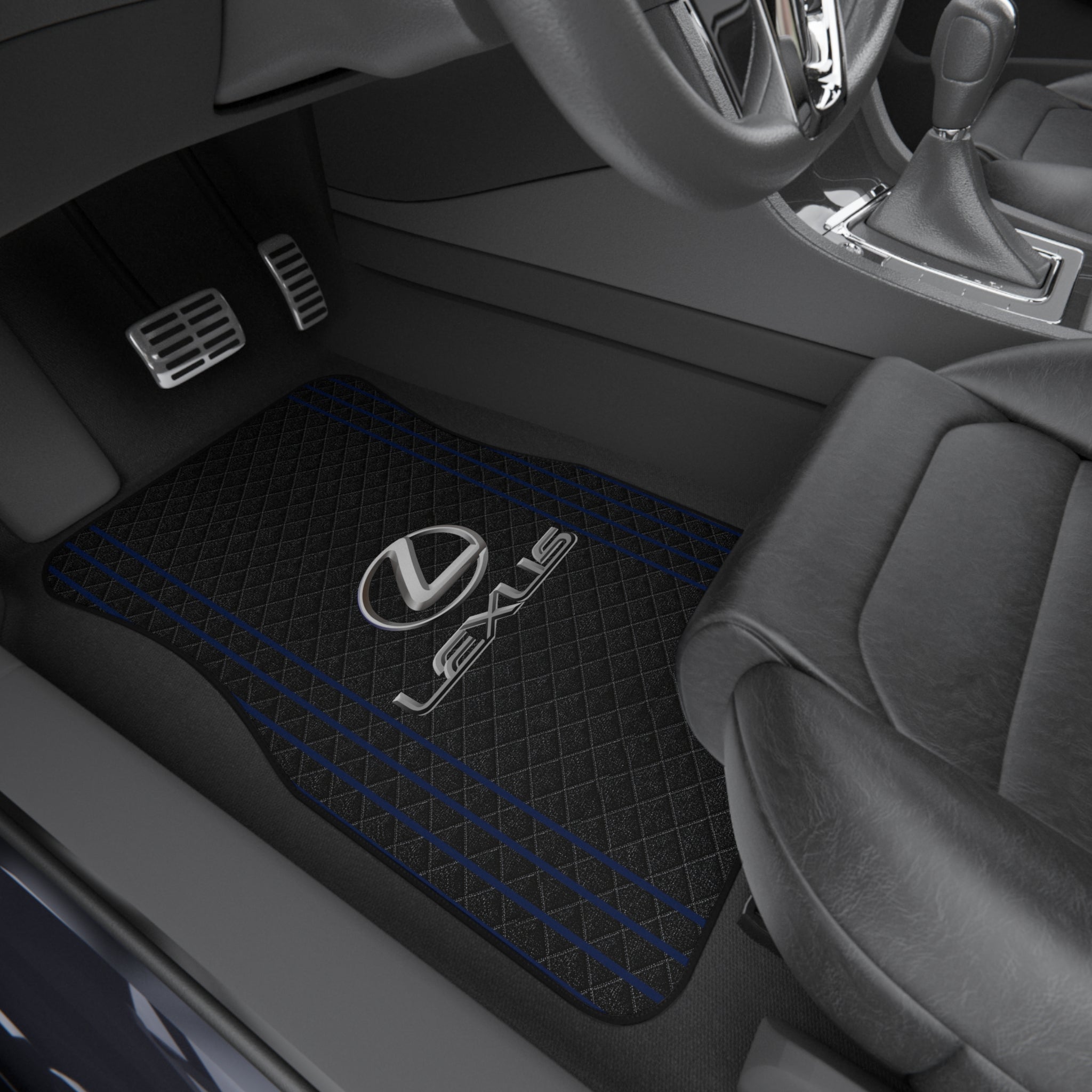 Lexus Car Floor Mats Set of 4 Universal Luxury Auto Mats Interior Accessories