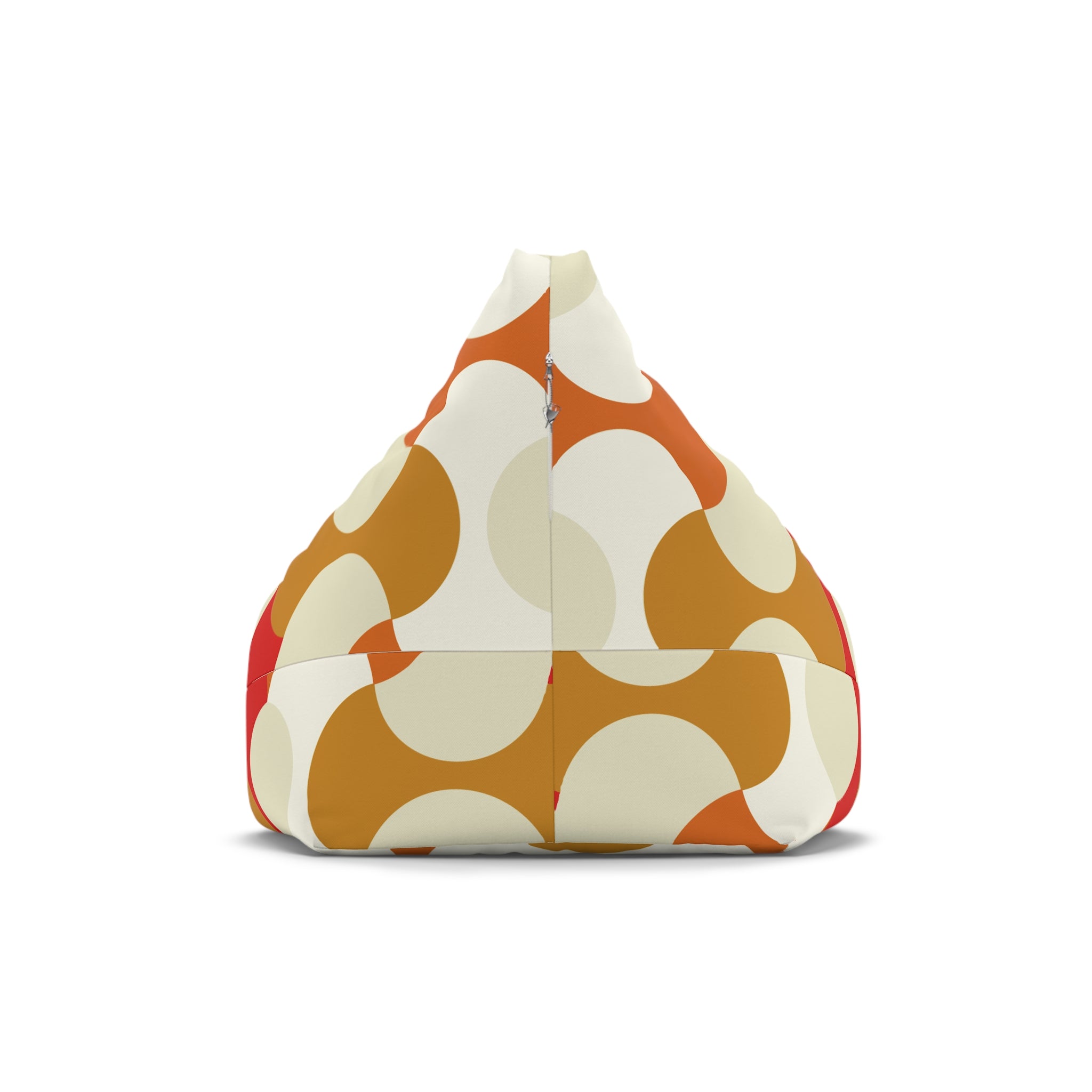 Retro Abstract Swirl Bean Bag Chair Cover | 70s Inspired Mod Pattern