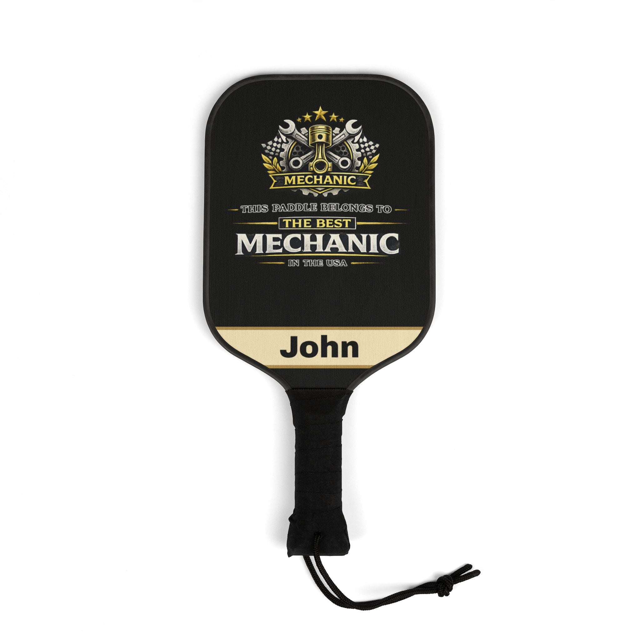 Personalized Mechanic Pickleball Paddle Set | Gift for Mechanic | Custom Name Pickleball Racket | Mechanic Gift for Him