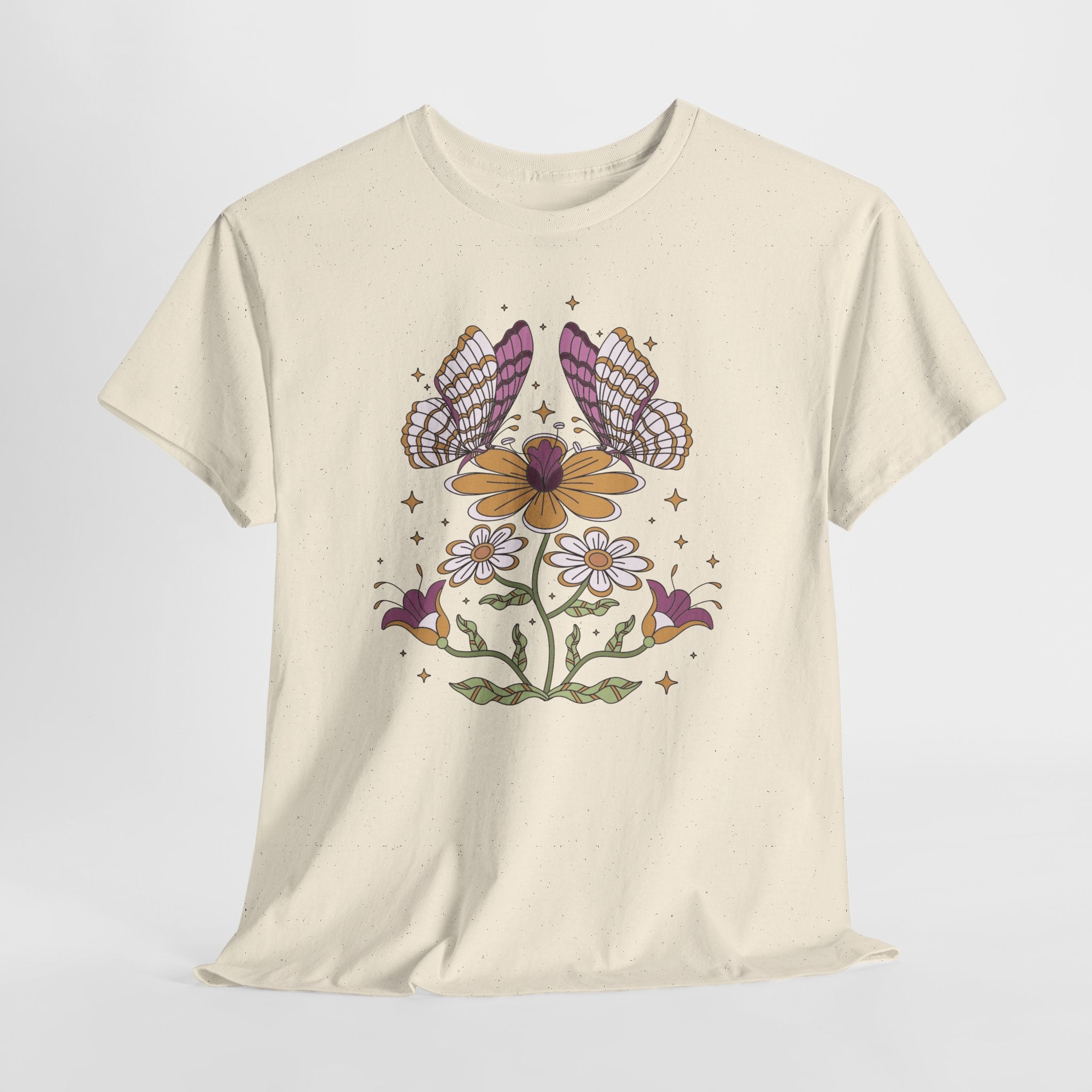 Boho Butterfly Floral T-Shirt