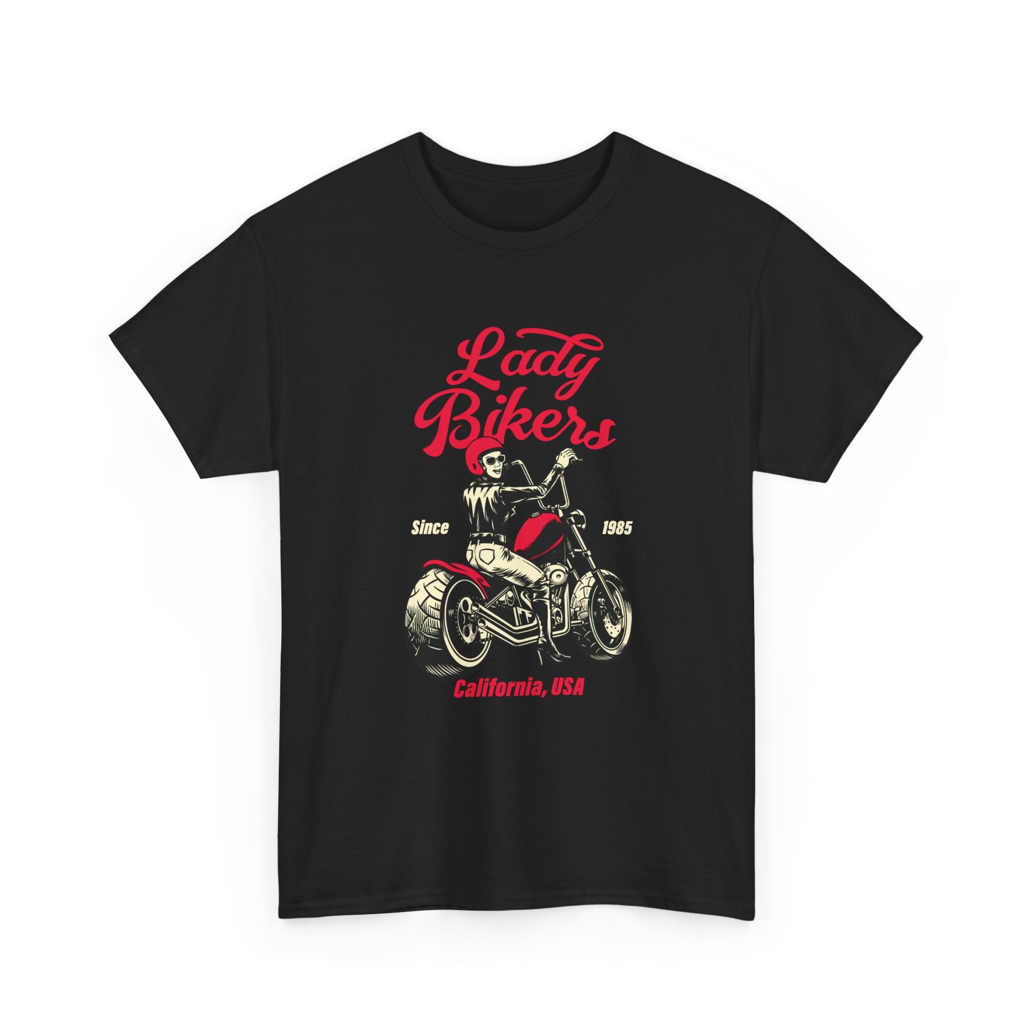 Lady Bikers Motorcycle Tee California USA Vintage Chopper Shirt