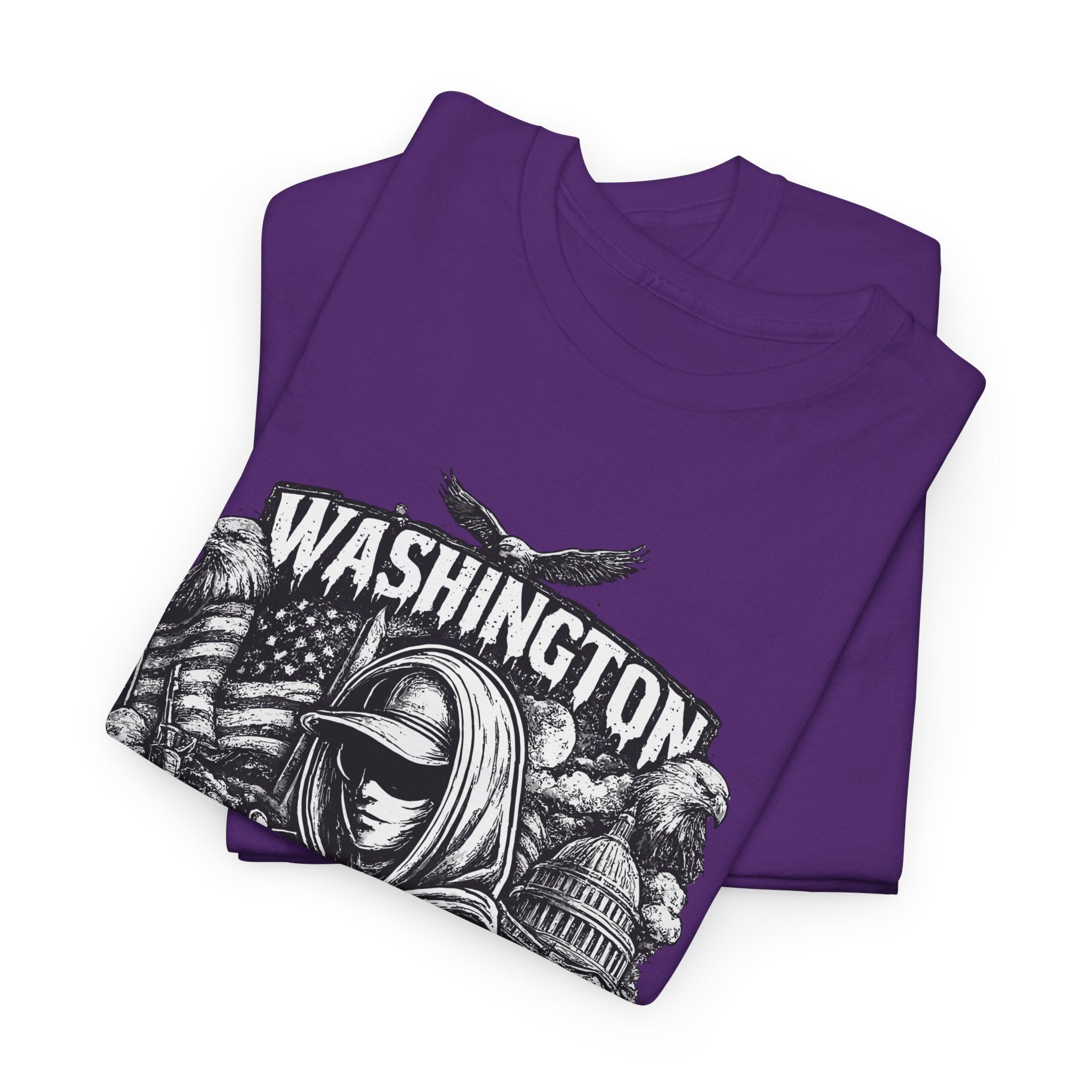 Washington DC T Shirt Streetwear Graphic Tee, Urban City Shirt Black, Dark Street Style Unisex Gift