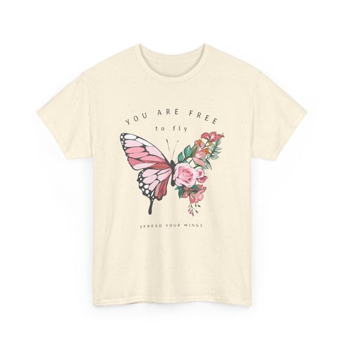 Butterfly Floral Inspirational T-Shirt