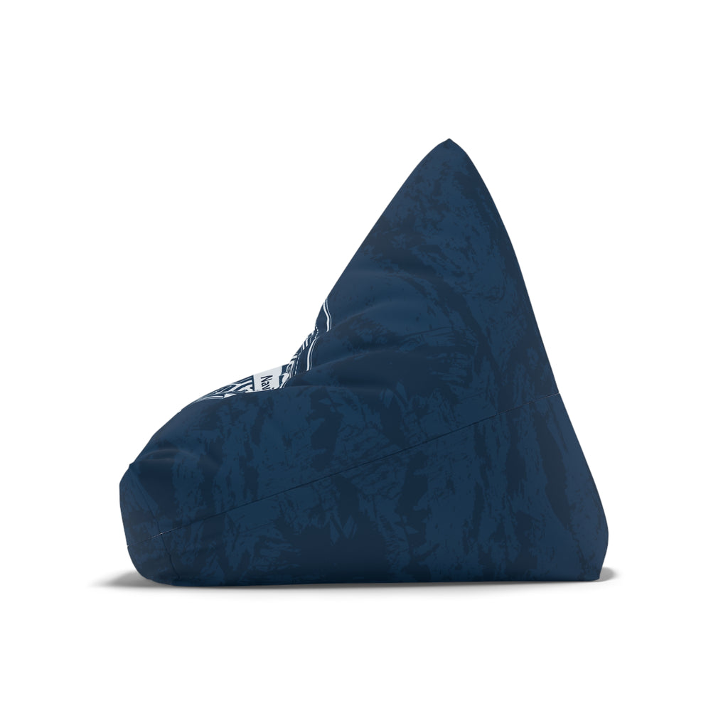 Nautical Compass Bean Bag Chair Cover | Navy Coastal Bean Bag Cover | Beach House Home Decor