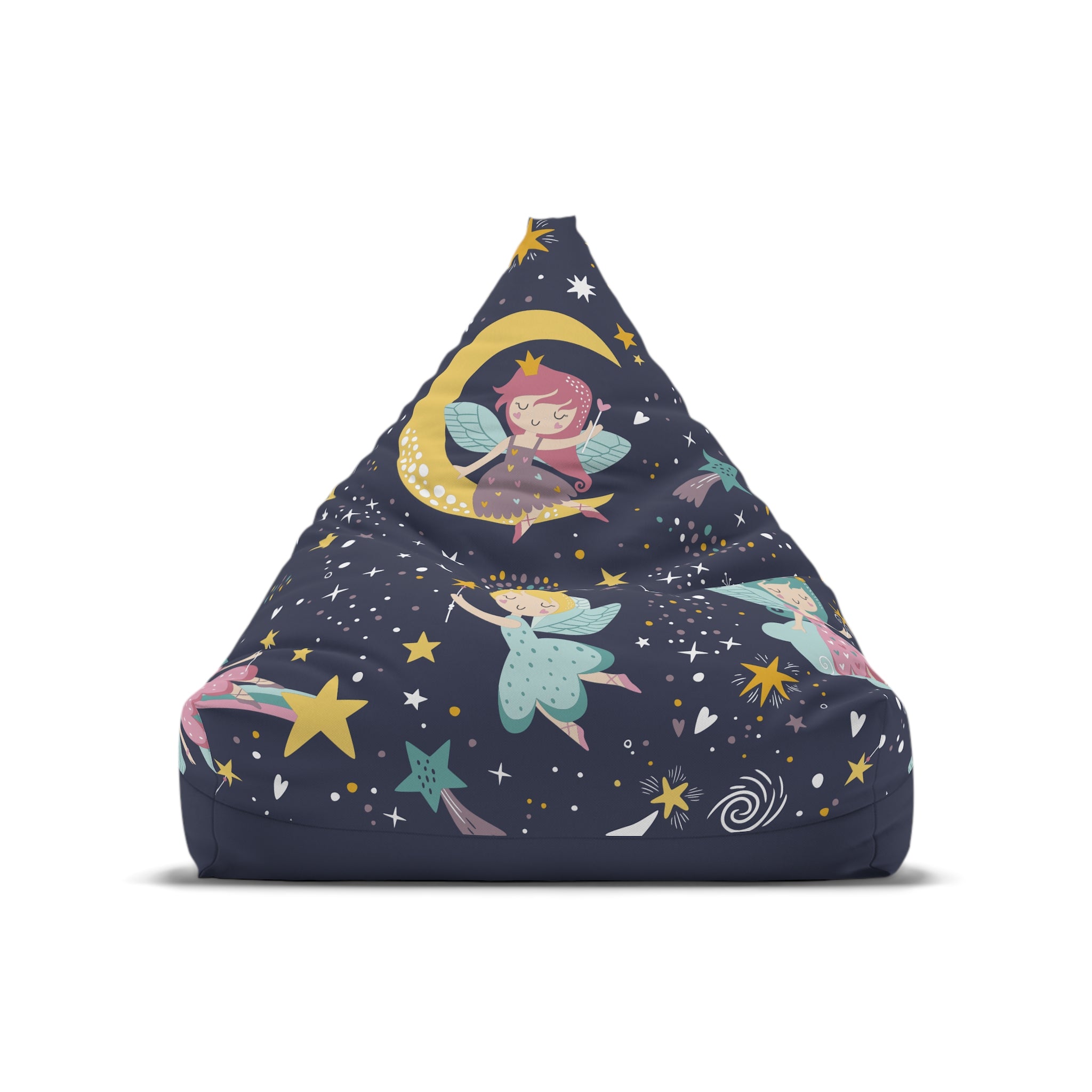 Sleeping Fairies Bean Bag Chair Cover | Night Sky Stars, Kids Room