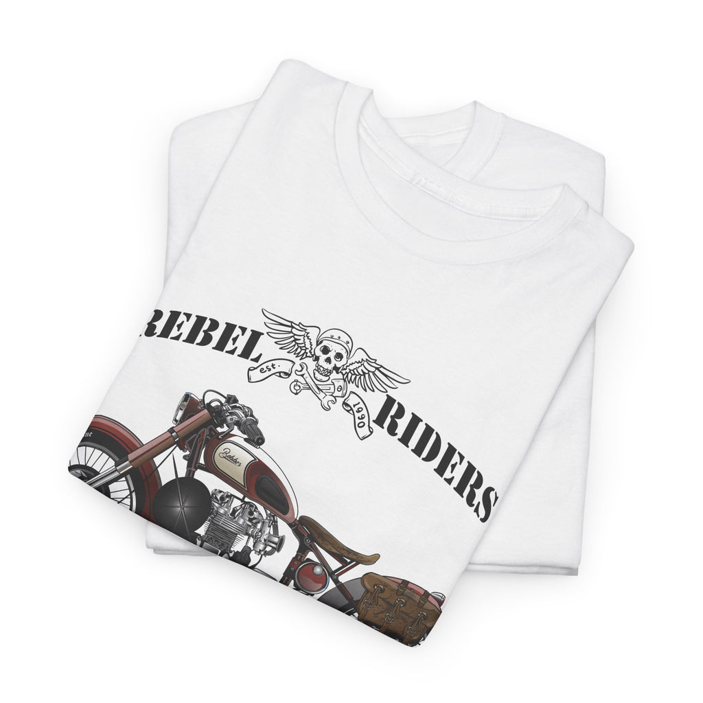 Vintage Motorcycle Tee Rebel Riders Classic Bike Graphic