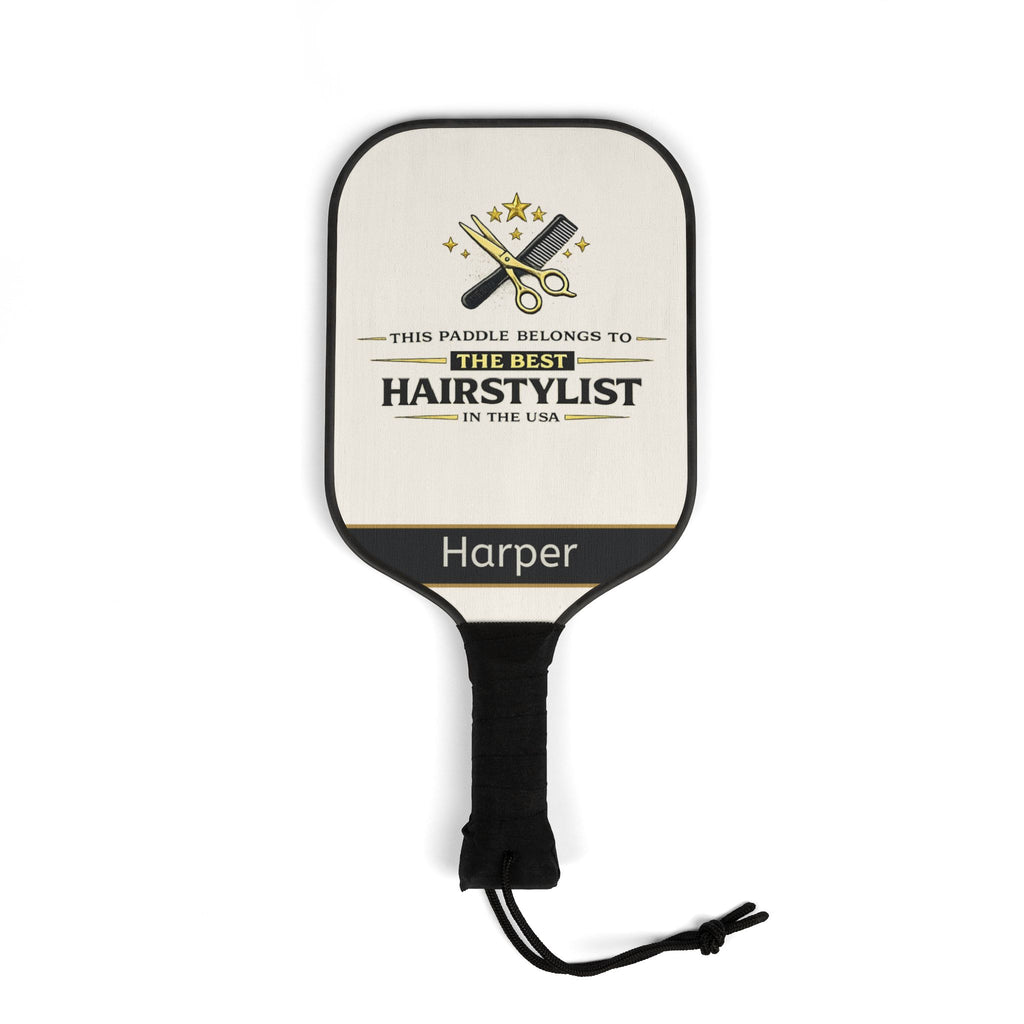 Personalized Hairstylist Pickleball Paddle Set | Gift for Hair Stylist | Custom Name Pickleball Racket | Salon Owner Gift