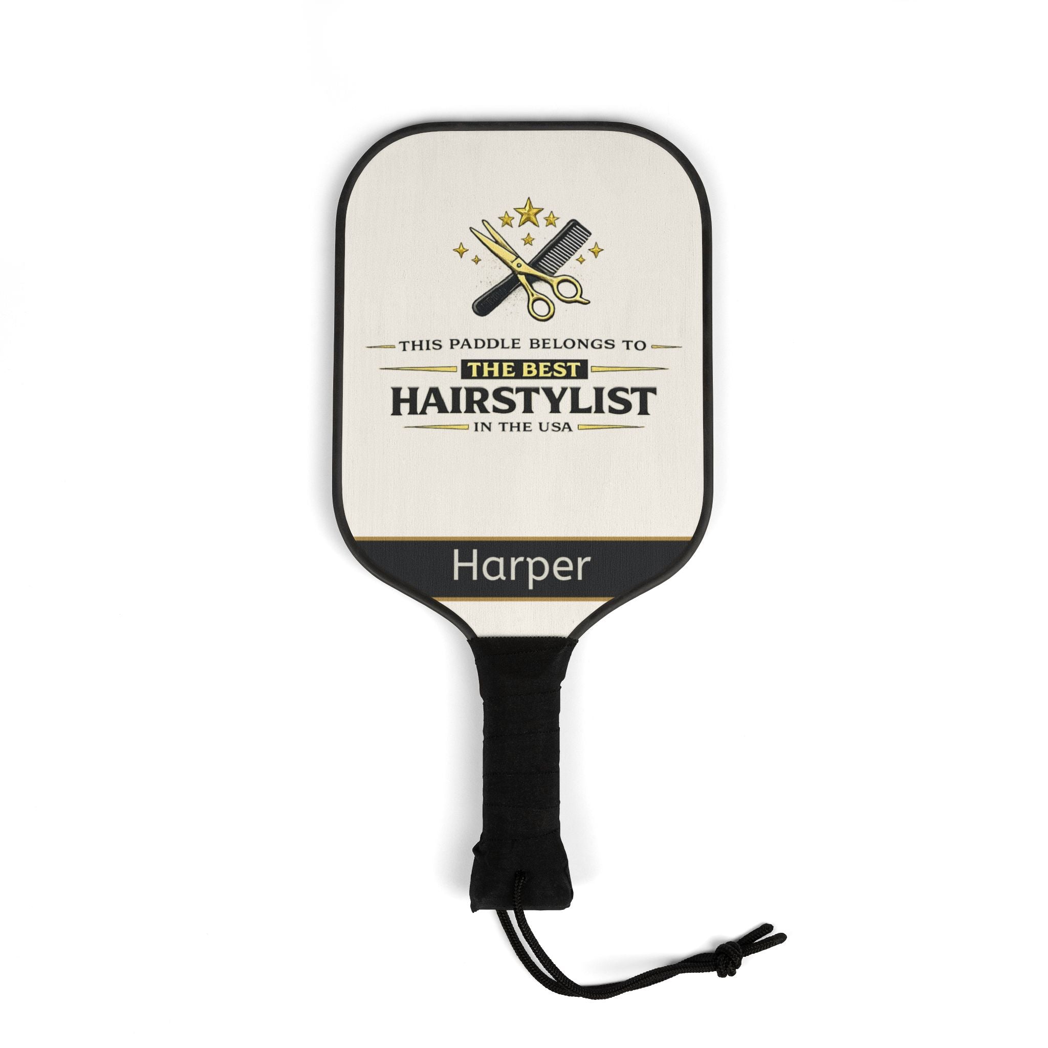 Personalized Hairstylist Pickleball Paddle Set | Gift for Hair Stylist | Custom Name Pickleball Racket | Salon Owner Gift