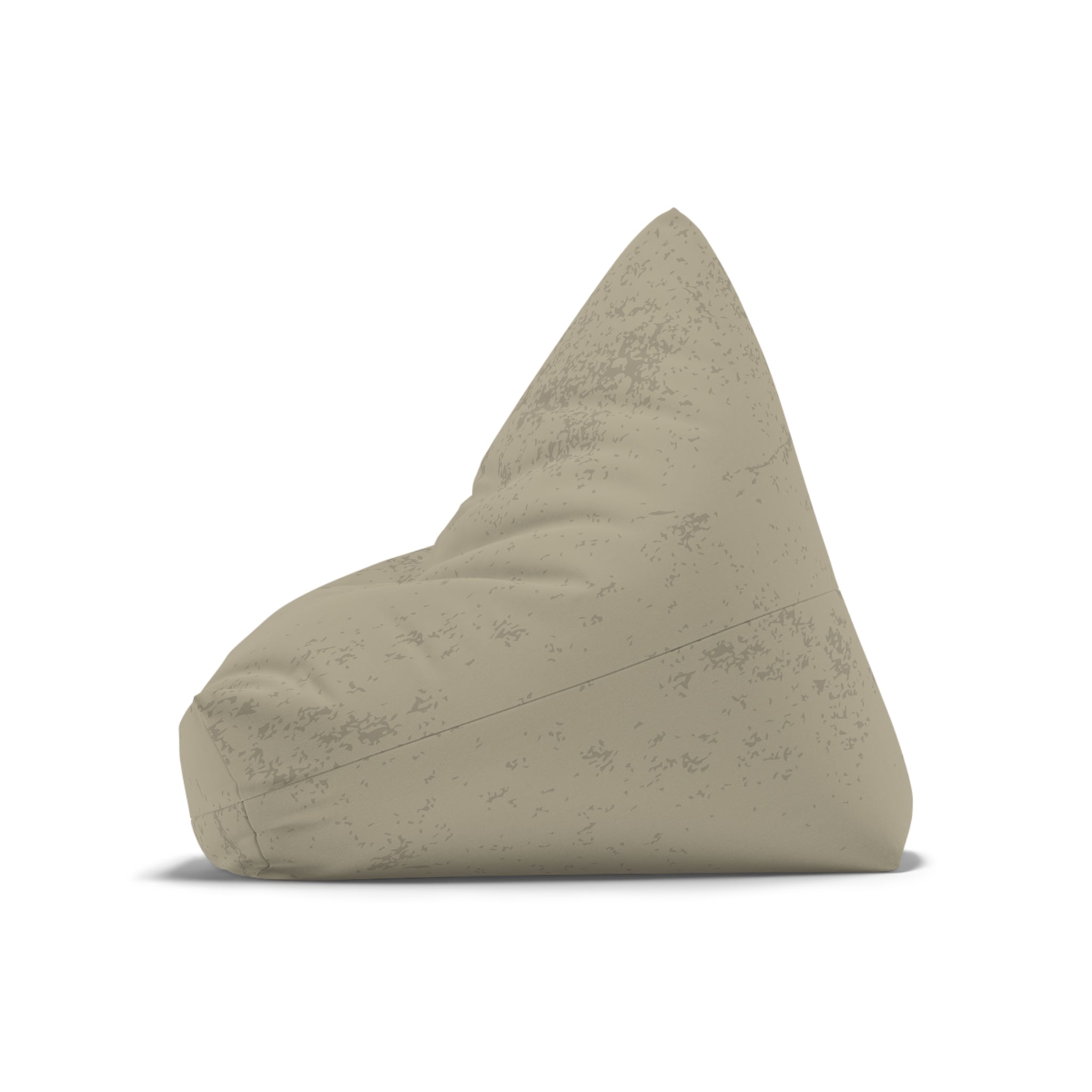 Distressed Tan Bean Bag Chair Cover | Neutral Rustic Home Decor