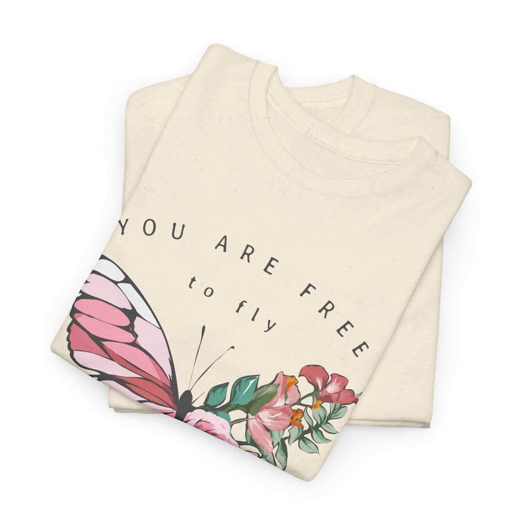 Butterfly Floral Inspirational T-Shirt