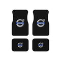 Volvo Style Car Floor Mats Set of 4 Black Auto Mats Universal Fit