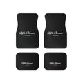 Alfa Romeo Racing Style Car Floor Mats Set of 4 Black Universal Sport Auto Mats