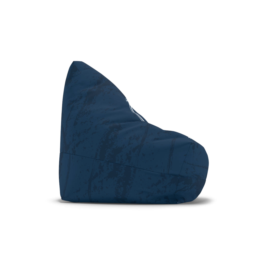 Nautical Compass Bean Bag Chair Cover | Navy Coastal Bean Bag Cover | Beach House Home Decor